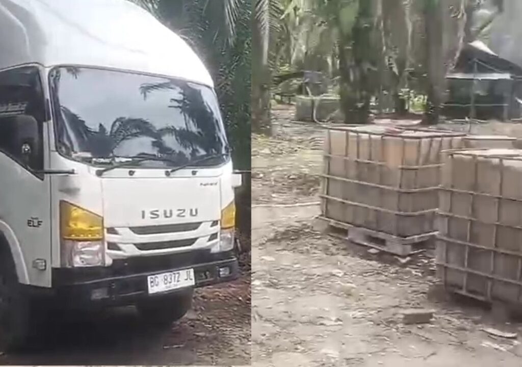 Viral Truk Box Terlihat di Lokasi Penyulingan Minyak Ilegal di Keban