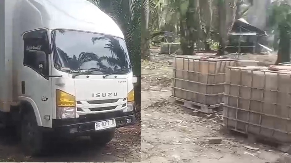Viral Truk Box Terlihat di Lokasi Penyulingan Minyak Ilegal di Keban